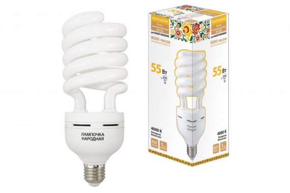 Фотография товара 'Tdm Лампа люминесцентная НЛ-HS-55 Вт-4000 К–Е27 SQ0347-0038'