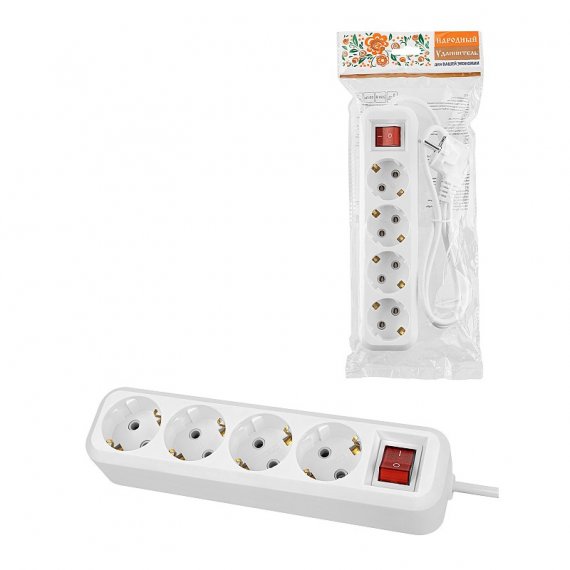 Фотография товара 'Tdm SQ1303-1428 Удлинитель 4 гнезда, 7 метров, с/з, выкл., 16 А, 3680 Вт'