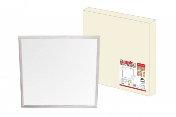 Фотография товара 'Tdm Ультратонкая светодиодная панель серии СВО 595х595, 36Вт, 3000К, Народная (без драйвера) SQ0329-0221'