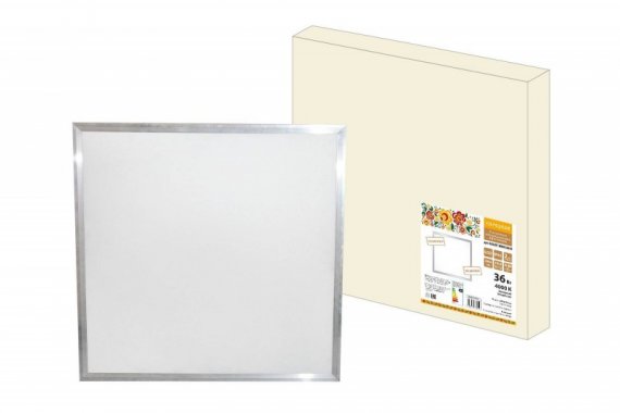 Фотография товара 'Tdm Ультратонкая светодиодная панель ЛП 02 595х595, 2800 лм 36 Вт 4000 К, без драйвера, SQ0329-0249'