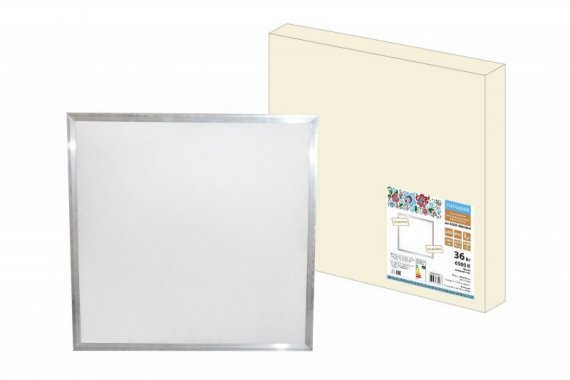 Фотография товара 'Tdm Ультратонкая светодиодная панель ЛП 02 595х595, 2800 лм 36 Вт 6500 К хром, без драйвера, SQ0329-0262'