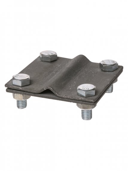 Фотография товара 'Tdm Зажим соединительный 4-х болтовой полоса-прут, полоса 40х4 - прут ?6-10 мм, термодиффузия, SQ2401-0040'