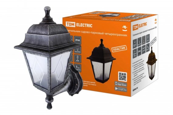 Фотография товара 'Tdm Светильник садово-парковый НБУ 04-60-001 четырехгранник, настенный, пластик, SQ0330-0794'