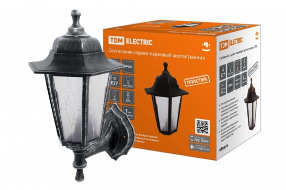 Фотография товара 'Tdm Светильник садово-парковый НБУ 06-60-001 шестигранник, настенный, пластик, SQ0330-0791'