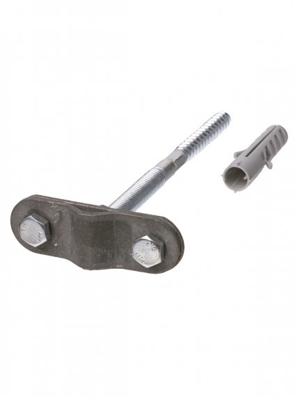 Фотография товара 'Tdm Держатель фасадный для прута ?6-10 мм длина 250 мм, дюбель, стальной зажим, SQ2402-3115'