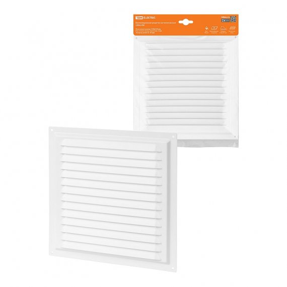 Фотография товара 'Tdm SQ1807-0704 Решетка металл. 250х250, белая, с покрытием полимерной эмалью'