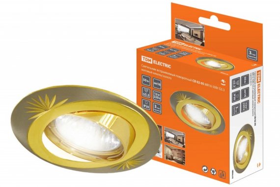 Фотография товара 'Tdm Светильник встраиваемый поворотный СВ 02-05 MR16 50Вт G5.3 матовый SQ0359-0013'