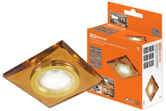 Фотография товара 'Tdm Светильник встраиваемый СВ 03-02 MR16 50Вт G5.3 SQ0359-0045'