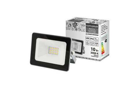 Фотография товара 'Tdm Прожектор светодиодный СДО-04-010Н 10 Вт, 3000 К, IP65, SQ0336-0284'