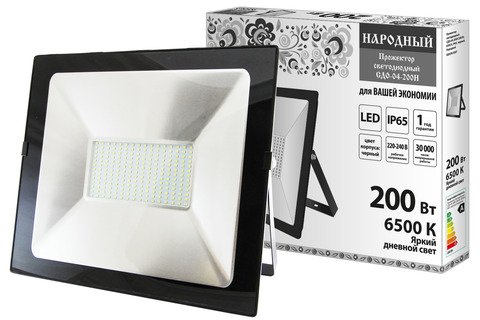 Фотография товара 'Tdm Прожектор светодиодный СДО-04-200Н 200 Вт, 6500 К, IP65, SQ0336-0267'