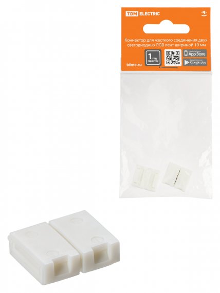 Фотография товара 'Tdm Коннектор для жесткого соединения двух светодиодных RGB лент шириной 10 мм, SQ0331-0409'