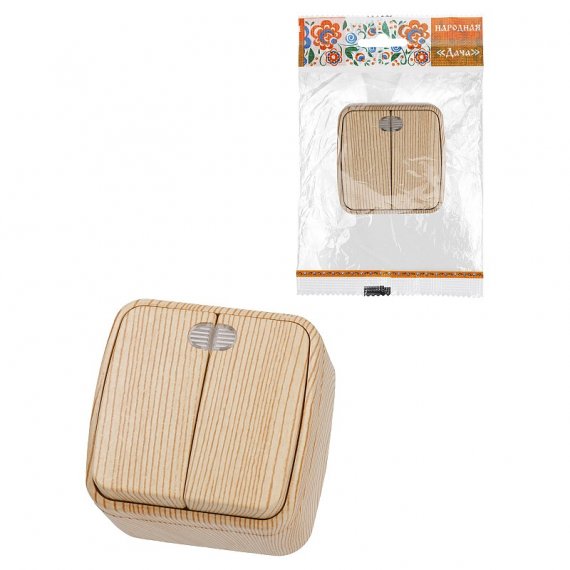 Фотография товара 'Tdm SQ1824-0054 Выключатель 2-кл. открытой установки с подсветкой IP20 10А'