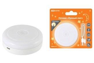 Фотография товара 'Tdm Ночник "Лунный свет" с диммером, 5LED, 1 Вт, аккумулятор Li-Ion 500 мАч, USB, SQ0357-0123'