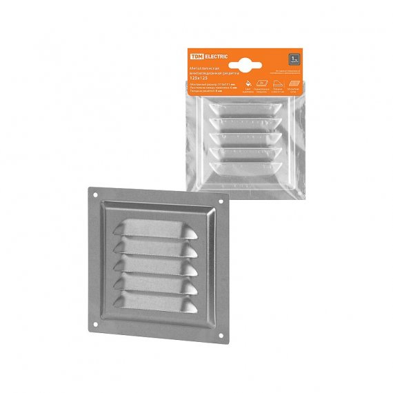 Фотография товара 'Tdm SQ1807-0711 Решетка металл. 125х125'