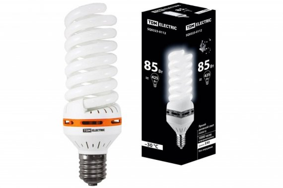 Фотография товара 'Tdm Лампа энергосберегающая КЛЛ-FS-85 Вт-6500 К–Е40 SQ0323-0112'