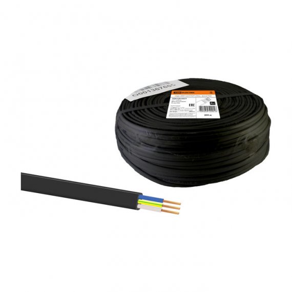 Фотография товара 'Tdm Шнур ШВВП 3х0,75 ГОСТ SQ0120-0077'