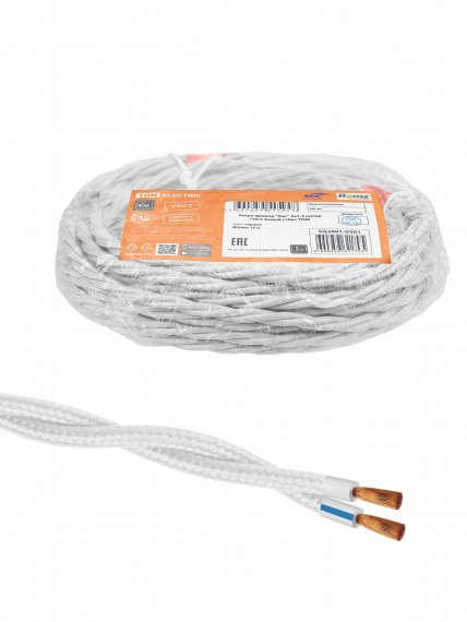 Фотография товара 'Tdm SQ2801-0301 Ретро провод "Эко" 2х1,5 витой ГОСТ'