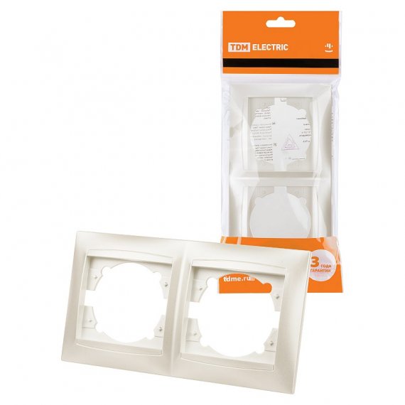 Фотография товара 'Tdm SQ1815-0830 Рамка 2-х постовая горизонтальная'