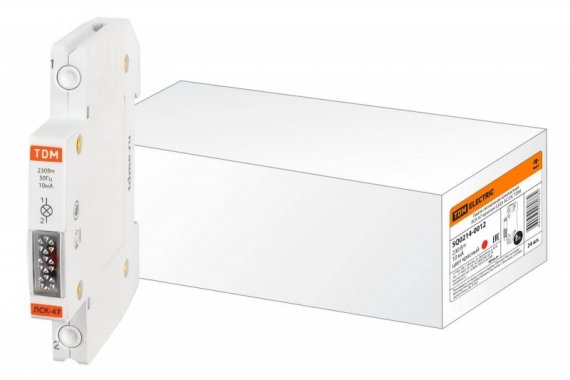 Фотография товара 'Tdm Лампа сигнальная компактная ЛСК-47 (LED) AC/DC SQ0214-0012'