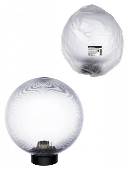 Фотография товара 'Tdm Светильник НТУ 03- 60-255 шар d=250 мм IP54 (прозрачный призма ПММА, основание плоское ПК, Е27) , SQ0330-0640'