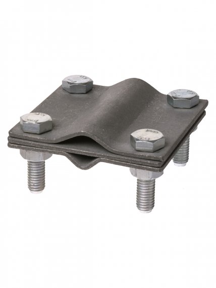 Фотография товара 'Tdm Зажим соединительный 4-х болтовой штырь-полоса/прут, штырь ?16 - полоса 40х4/прут ?6-16 мм, SQ2401-3122'
