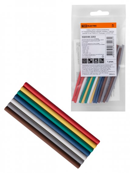 Фотография товара 'Tdm Набор трубок термоусаживаемых, клеевых ТТкНГ(3:1), SQ0548-2202'