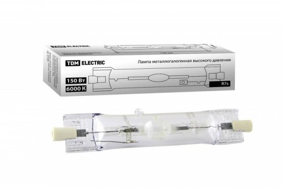 Фотография товара 'Tdm Лампа металлогалогенная ДРИ 150 6000 К Rх7s SQ0325-0014'