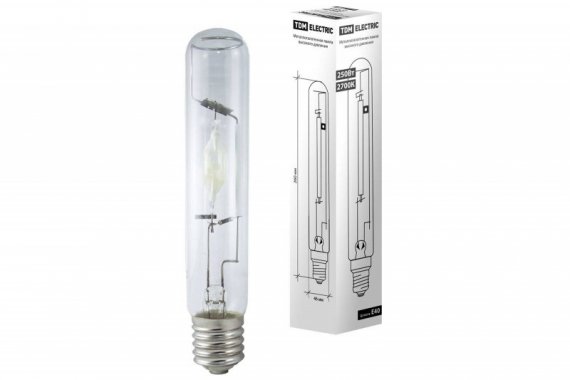 Фотография товара 'Tdm Лампа металлогалогенная ДРИ 250 2700 К Е40 SQ0325-0015'