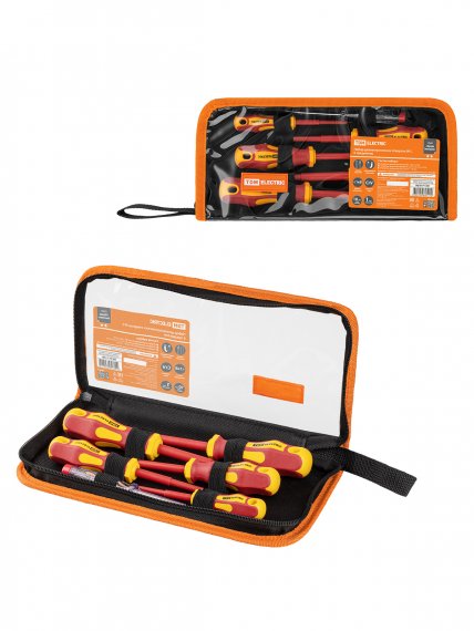 Фотография товара 'Tdm SQ1017-1201 Набор диэлектрических отверток №1, тканевый пенал'