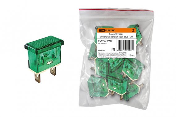 Фотография товара 'Tdm Лампа YL238-01 сигнальная неон 230В SQ0702-0080'