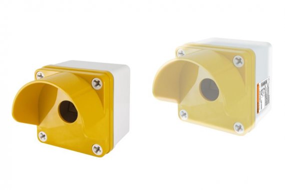 Фотография товара 'Tdm Корпус КП101 c козырьком для кнопок 1 место IP66 ABS SQ0705-0011'