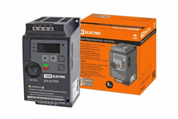 Фотография товара 'Tdm Преобразователь частоты ПЧ-01H50 230В 1,5кВт SQ0749-0002'