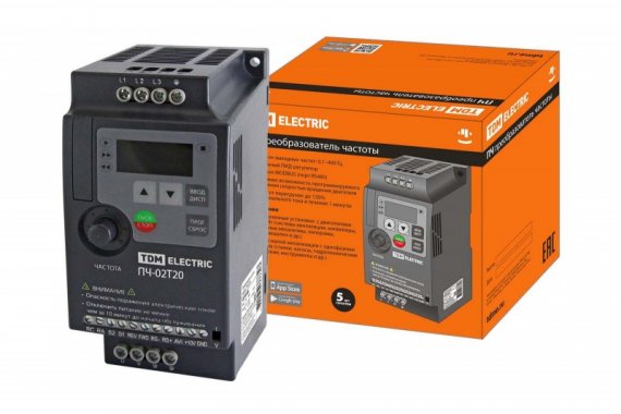 Фотография товара 'Tdm Преобразователь частоты ПЧ-02T20 380В 2,2кВт SQ0749-0006'