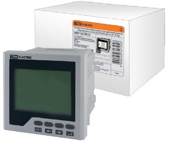 Фотография товара 'Tdm Цифровой многофункциональный измеритель параметров сети ЦП-МИПС96-0,5-Р SQ1102-0532'