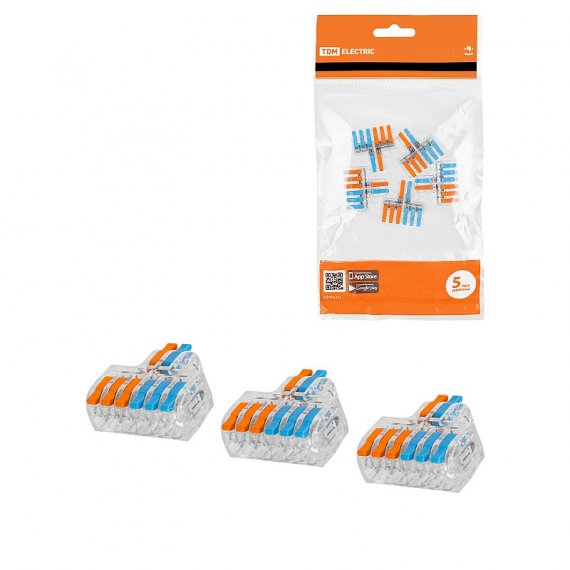 Фотография товара 'Tdm SQ0527-0414 Клемма разветвительная СКР-626 в прозрачном корпусе (4 мм2)'