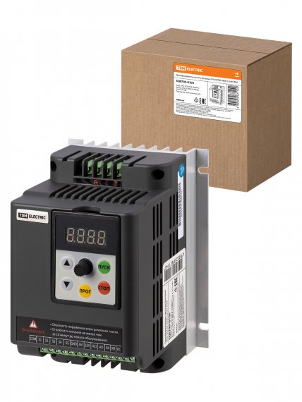 Фотография товара 'Tdm Преобразователь частоты базовый ПЧб-02T20 380В 2,2кВт, SQ0749-0106'