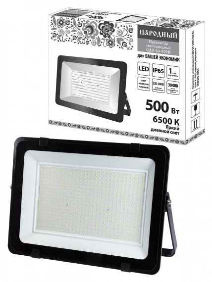 Фотография товара 'Tdm Прожектор светодиодный СДО-04-500Н 500 Вт, 6500 К, IP65, SQ0336-0289'