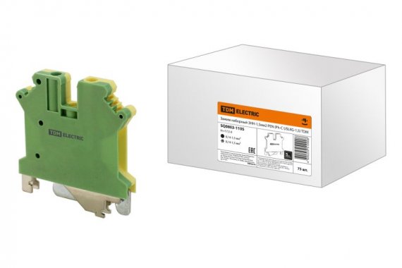 Фотография товара 'Tdm Зажим наборный ЗНН-1,5мм2 PEN (Ph-C USLKG-1,5) SQ0803-1105'