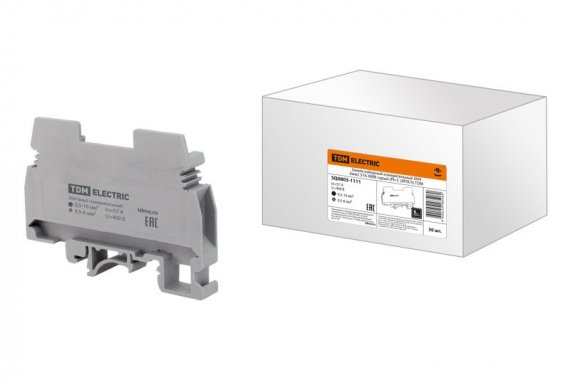 Фотография товара 'Tdm Зажим наборный измерительный ЗНН 6мм2 57А 400В (Ph-C URTK/S) SQ0803-1111'