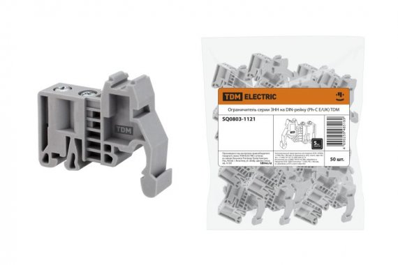 Фотография товара 'Tdm Ограничитель серии ЗНН на DIN-рейку (Ph-C E/UK) SQ0803-1121'