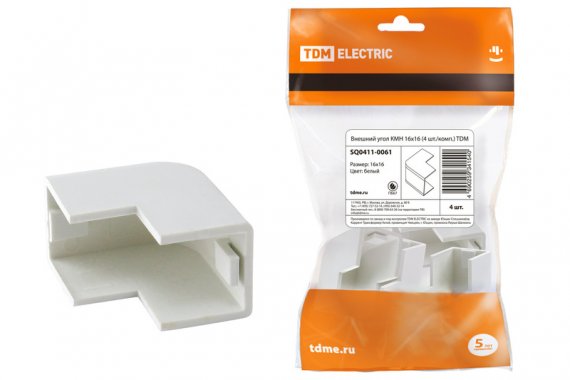 Фотография товара 'Tdm Внешний угол КМН 16х16 SQ0411-0061'
