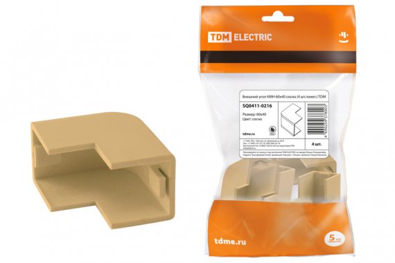 Фотография товара 'Tdm Внешний угол КМН 60х40 SQ0411-0216'