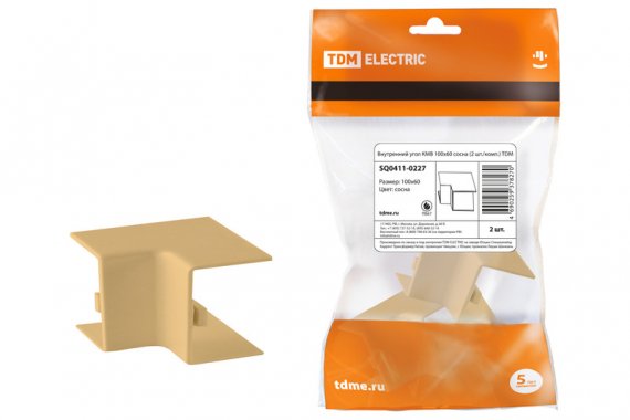 Фотография товара 'Tdm Внутренний угол КМВ 100х60 SQ0411-0227'