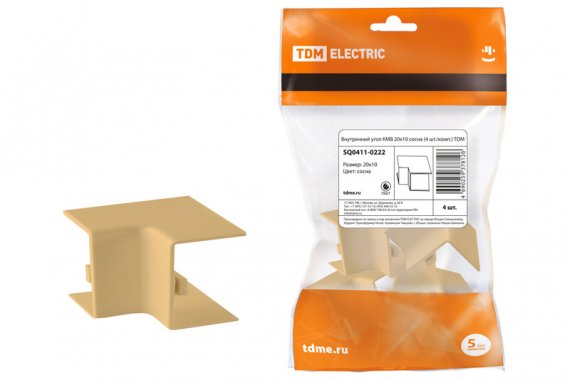 Фотография товара 'Tdm Внутренний угол КМВ 20х10 SQ0411-0222'