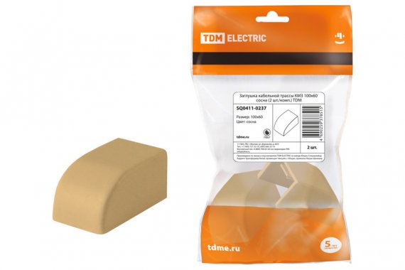 Фотография товара 'Tdm Заглушка кабельной трассы КМЗ 100x60 SQ0411-0237'