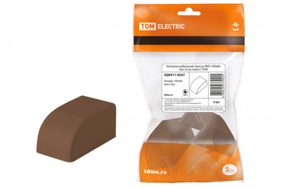 Фотография товара 'Tdm Заглушка кабельной трассы КМЗ 100x60 SQ0411-0337'