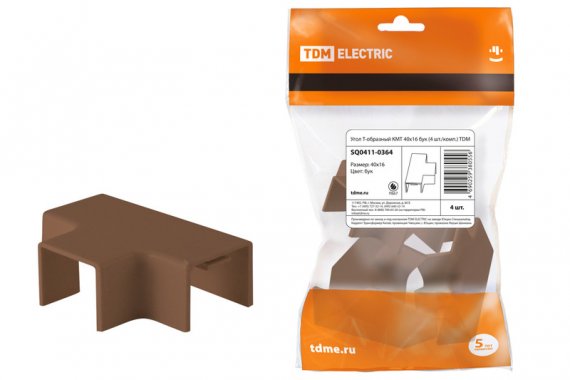 Фотография товара 'Tdm Угол Т-образный КМТ 40x16 SQ0411-0364'