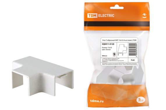 Фотография товара 'Tdm Угол Т-образный КМТ 15х10 SQ0411-0120'