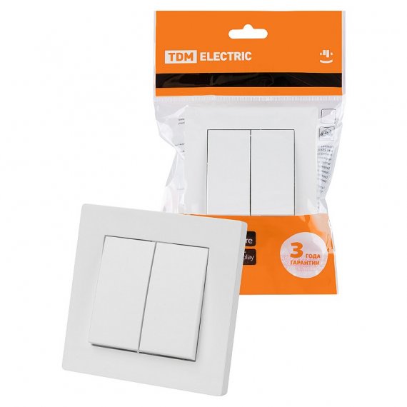 Фотография товара 'Tdm SQ1816-0011 Выключатель 2-х кл. 10А'