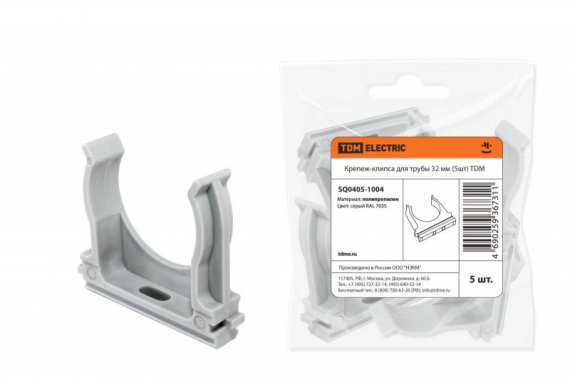 Фотография товара 'Tdm Крепеж-клипса для трубы 32 мм SQ0405-1004'